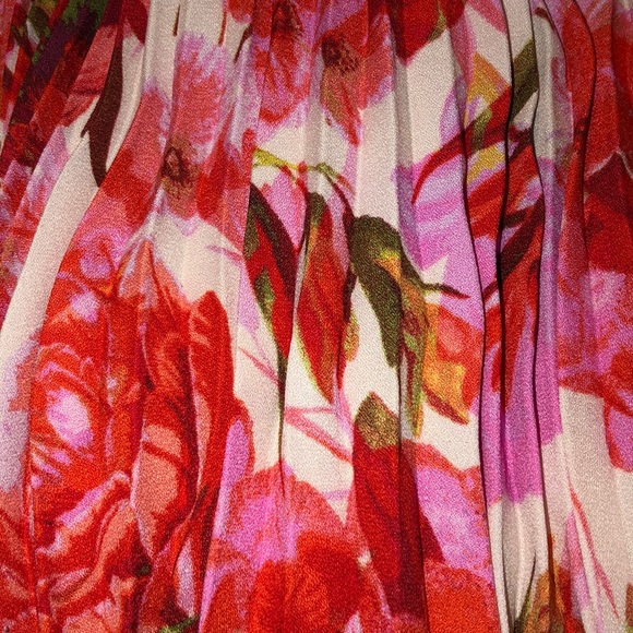 Lane Bryant Floral Pleated Fit & Flare Dress - Picture 5 of 6